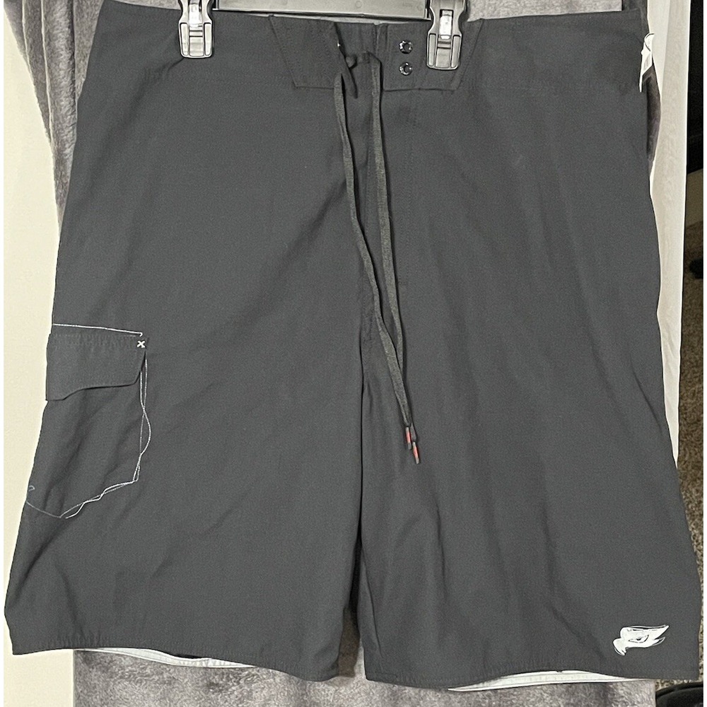 Tony Hawk Mens 36 Black‎ Cargo Chino Board Skater Shorts Polyester NWT